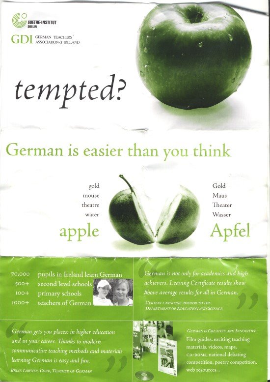 Werbung Deutsche Sprache